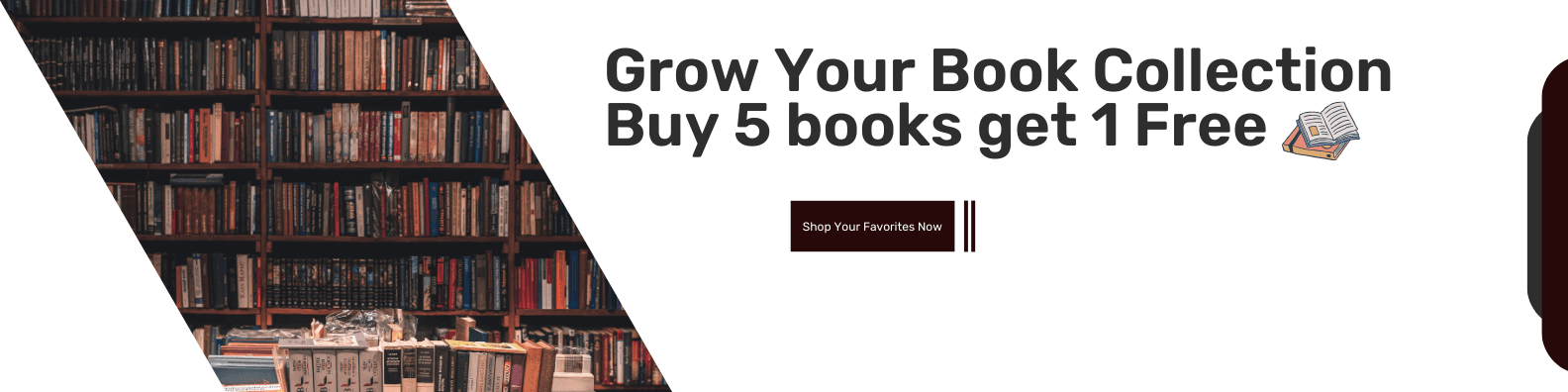 Buy 5 Get 1 Free Books Banner