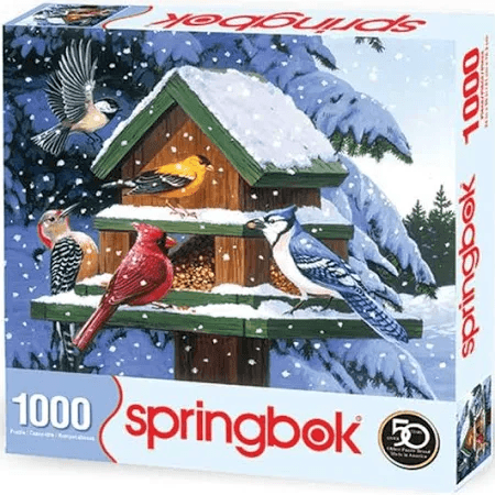 Springbok Puzzles Winter Feeder Jigsaw Puzzle