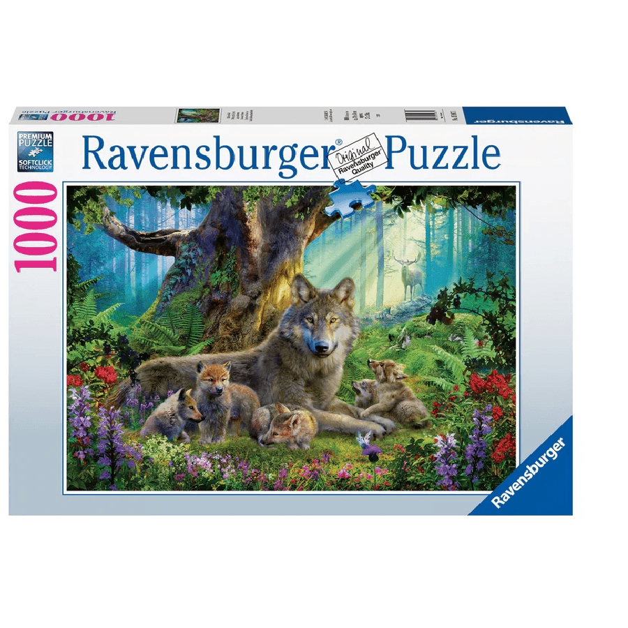 1,000-Piece Puzzle "Wolves in the Forest"